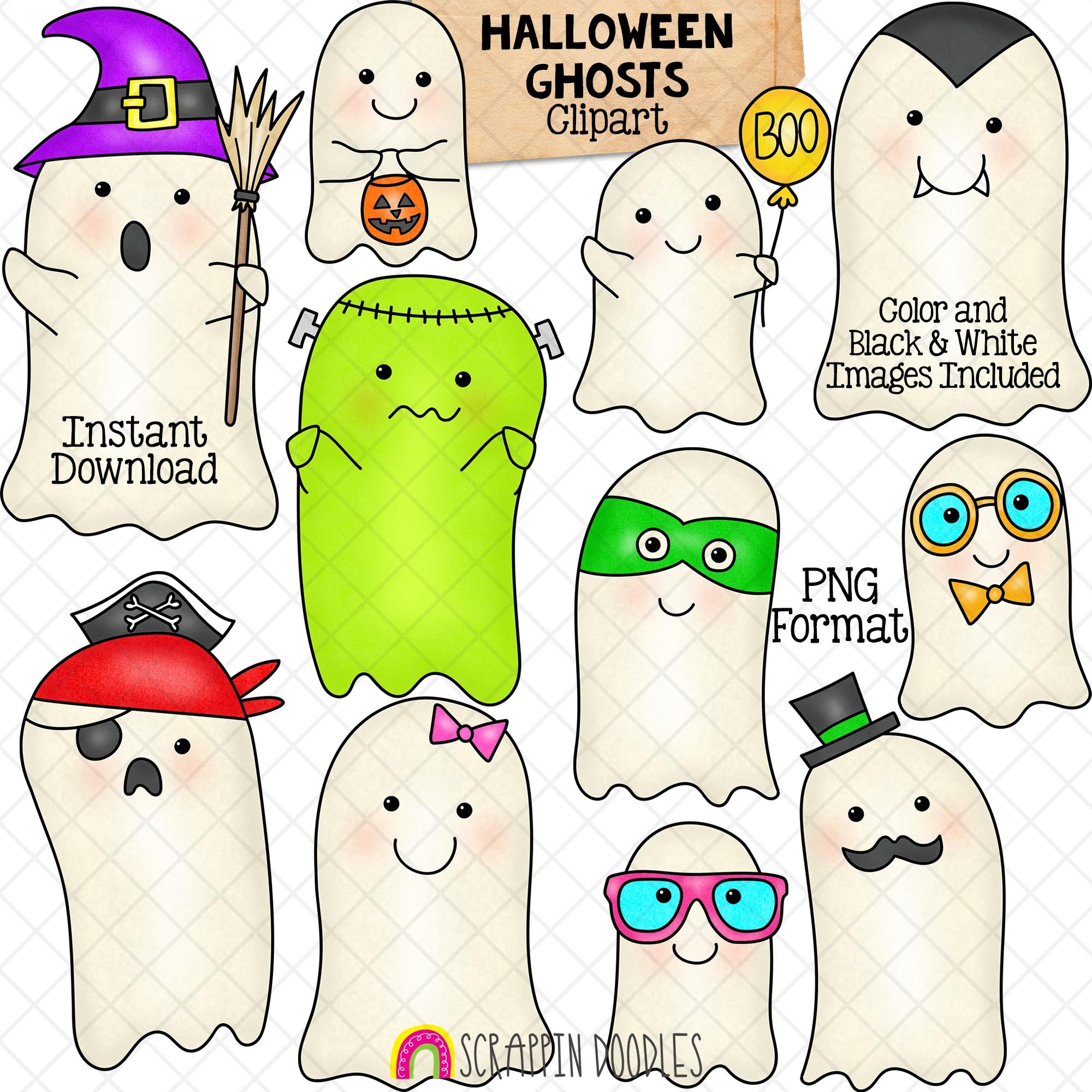 cute halloween ghost clip art