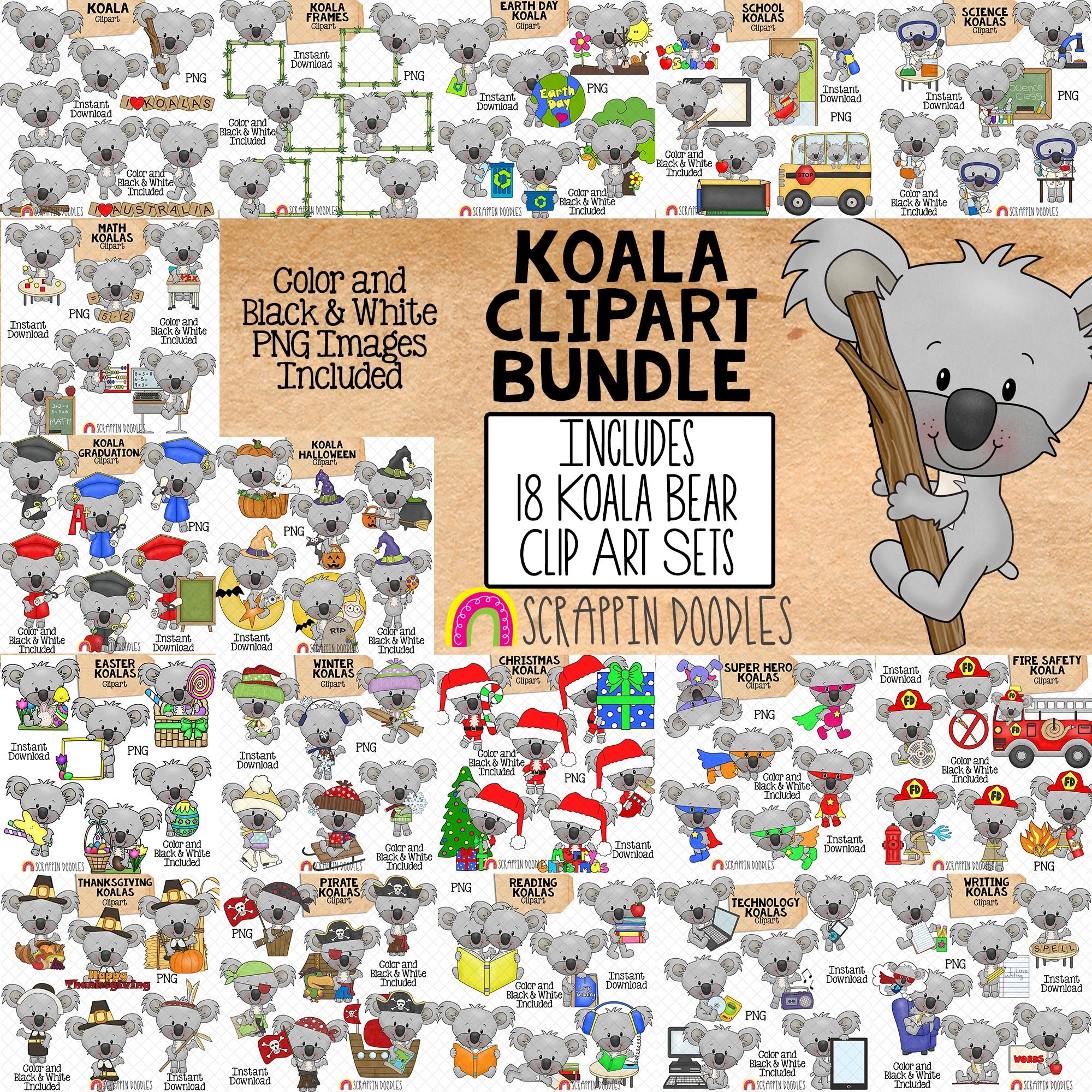cute koala clip art