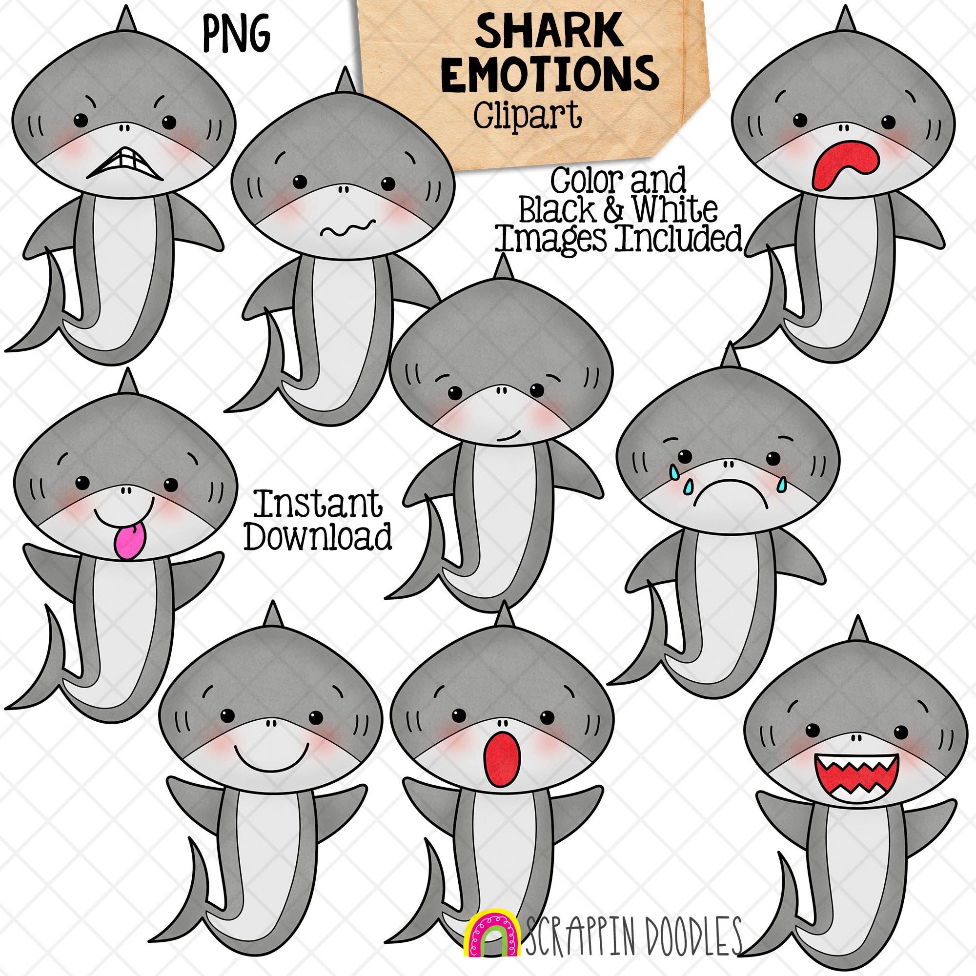 cartoon images different moods clipart