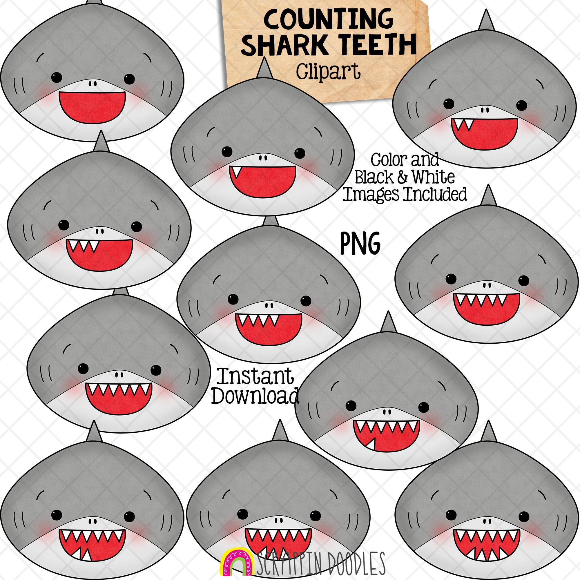 shark teeth clip art