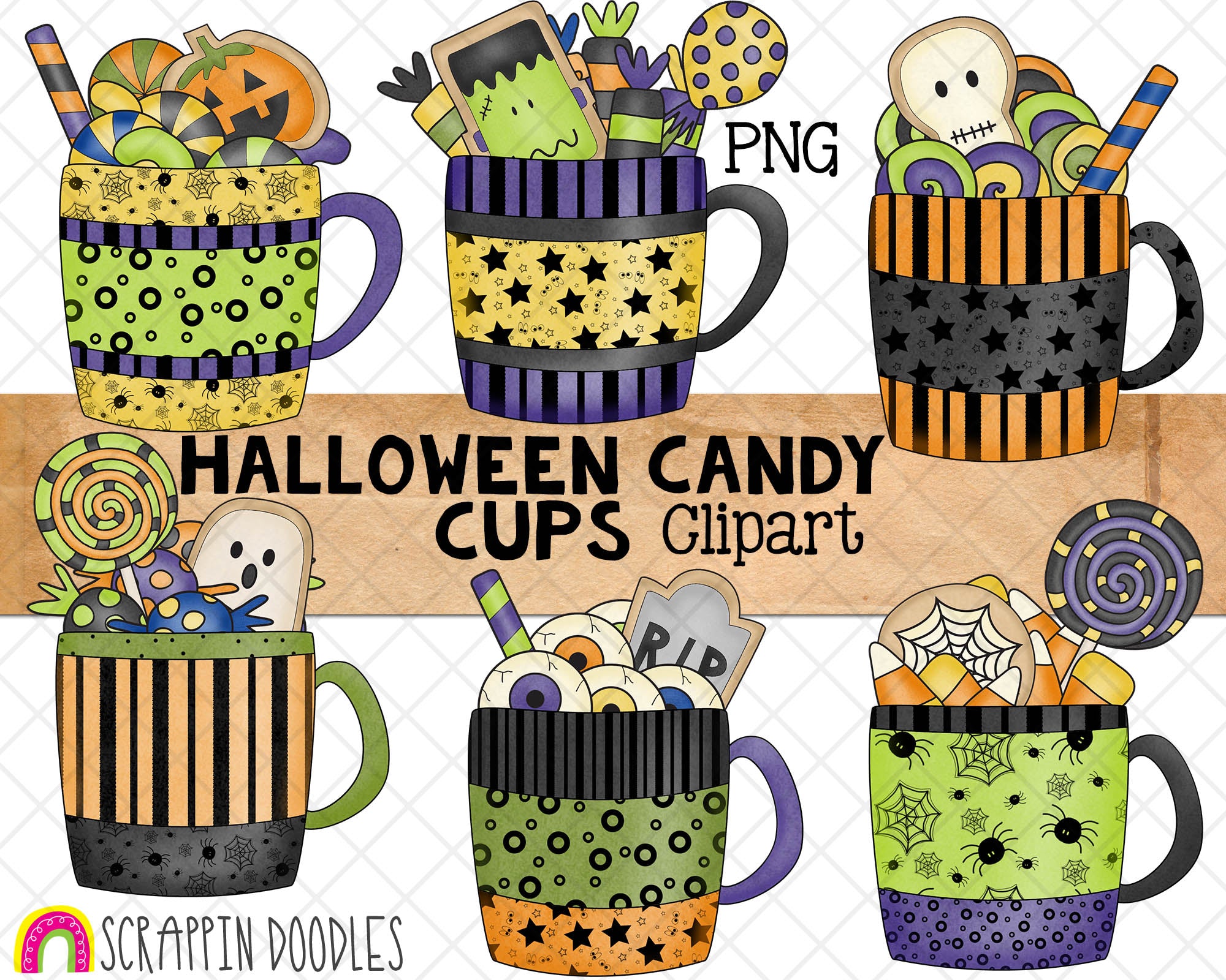 Google Halloween Candy Cup Logo