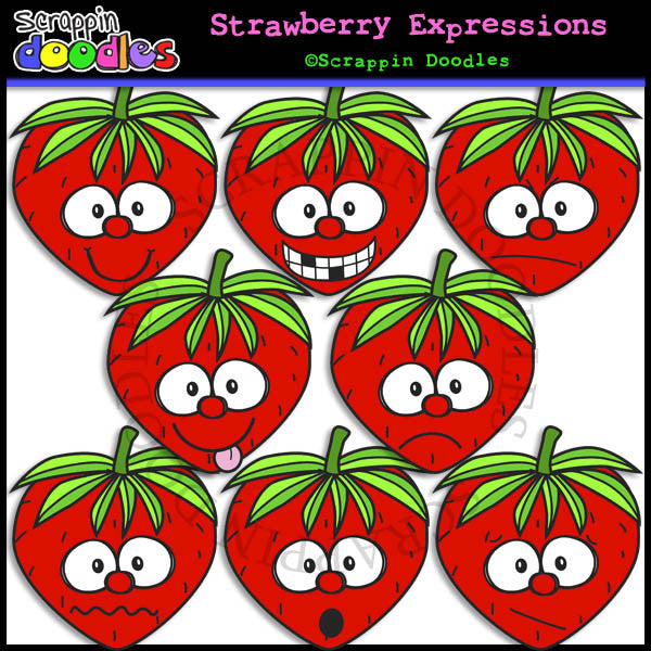 fruit with faces clip art