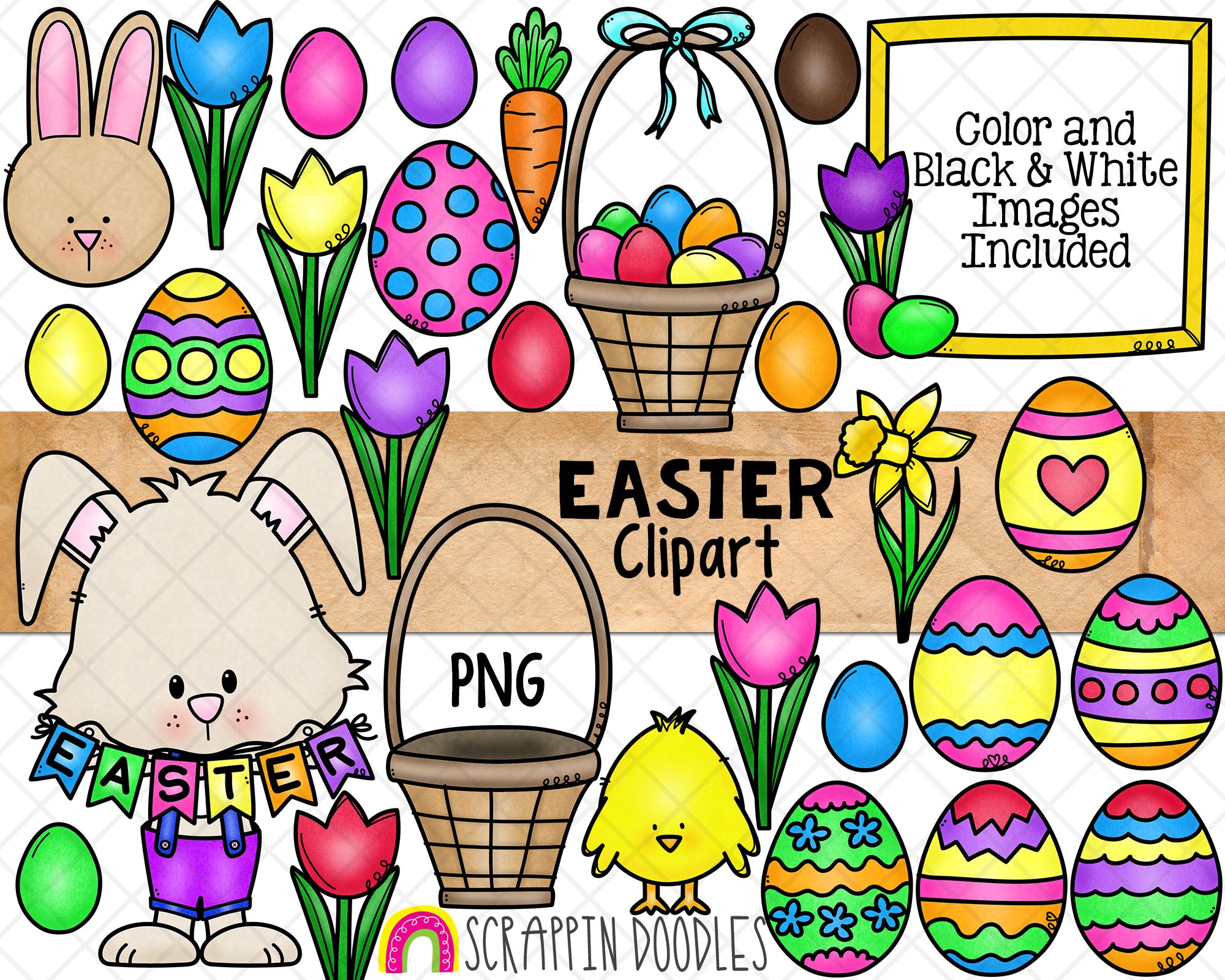 Chocolate Easter Egg Clipart Easter Egg PNG Instant Digital 