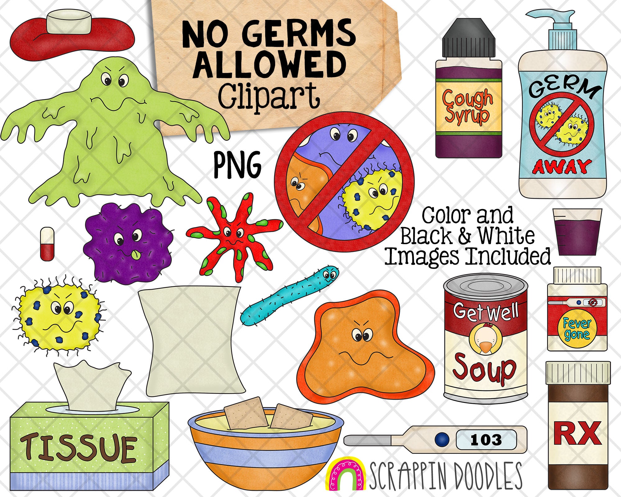 pictures or clipart of germs