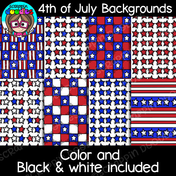 4th of july border coloring