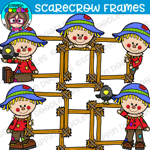 scarecrow border clipart