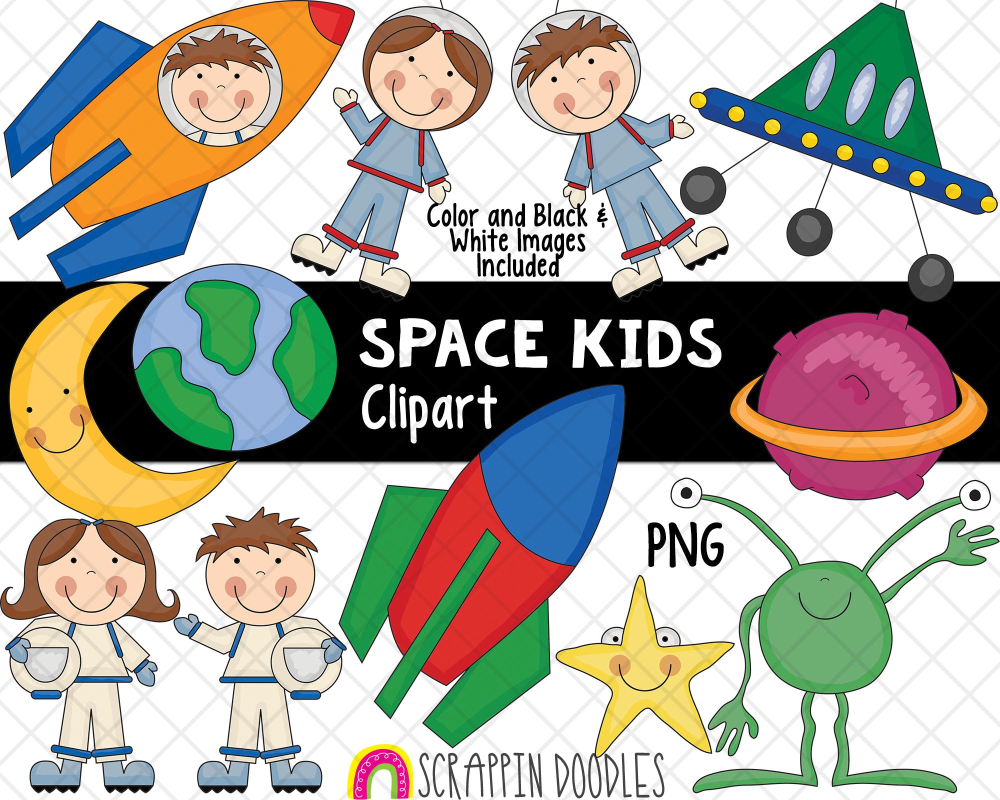 astronaut in space clipart