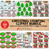 Christmas Counting ClipArt Bundle - Seasonal Math Graphics