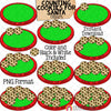 Counting Cookies ClipArt - Christmas Cookies for Santa on Plate - Seasonal Math Graphics - Commercial Use PNG