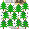 Counting Ornaments ClipArt - Christmas Ornaments on Tree - Seasonal Math Graphics - Commercial Use PNG