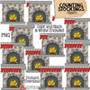 Counting Stockings ClipArt - Christmas Stockings on Fireplace Mantel - Seasonal Math Graphics - Commercial Use PNG