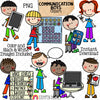 Communication Boys Clip Art - Doodle Kids Stick Figure Graphics - Voice Levels - Communication Chart - iPad - Laptop - Commercial Use PNG