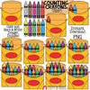 Counting Crayons ClipArt - School Counting - Crayons in a Box - Seasonal Math Graphics - Commercial Use PNG