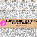 Summer Olympics Sports ClipArt Bundle - 49 Different Olympic Sports