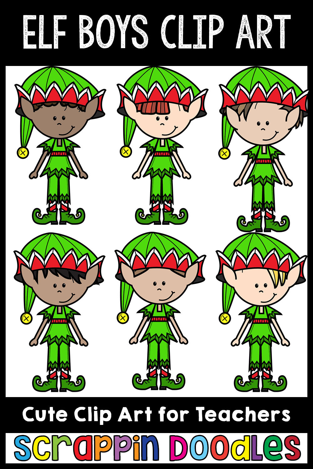 Elf Boys Clip Art