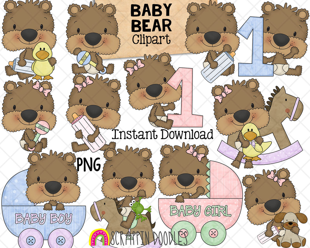 Kawaii Bear Clipart Transparent Background, Hand Painted Of Kawaii Bear  Cartoon Christmas Doodle Illustration, Christmas, Animal, Bear PNG Image  For Free Download