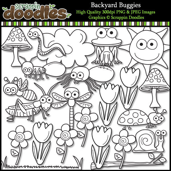 Backyard Buggies - Bug Insect Clip Art