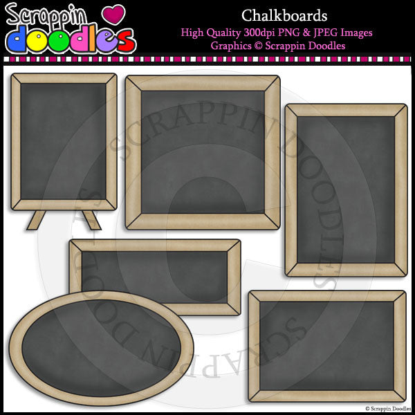 Chalkboards Clip Art & Line Art