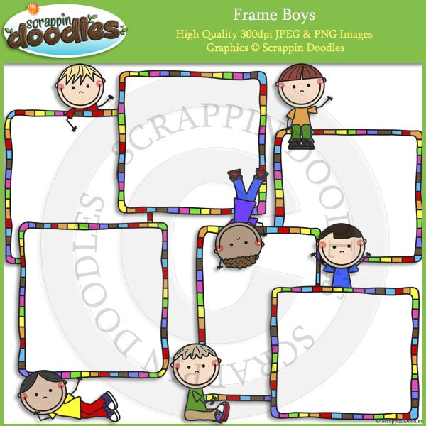 Frame Boys Clip Art