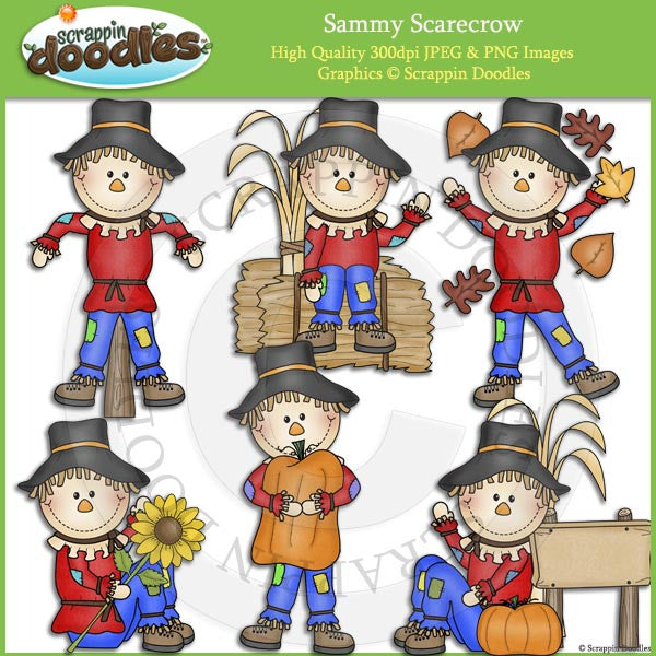 Sammy Scarecrow Clip Art