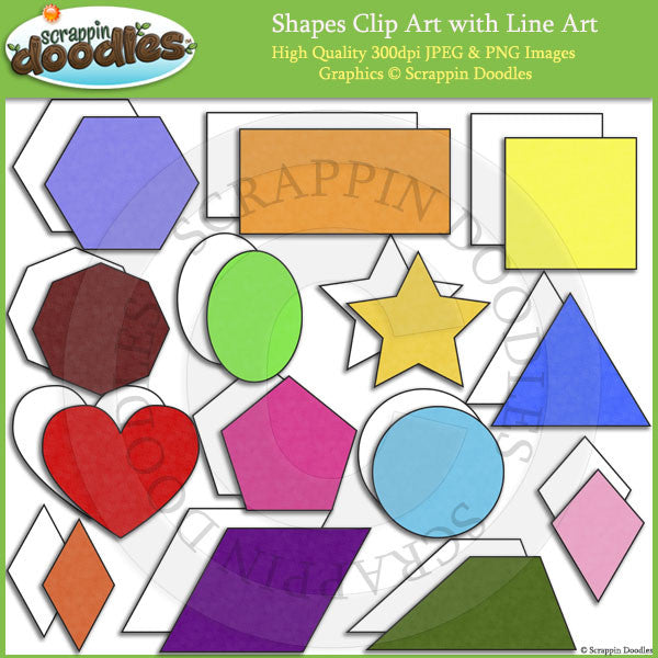 2D Shapes Clip Art 