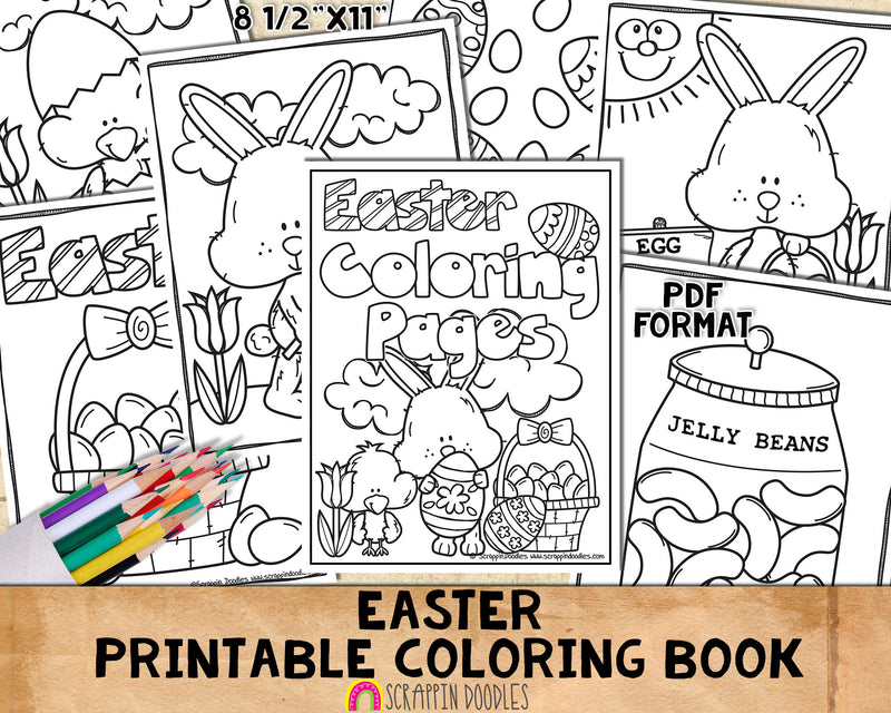 easter coloring pages for adults printable