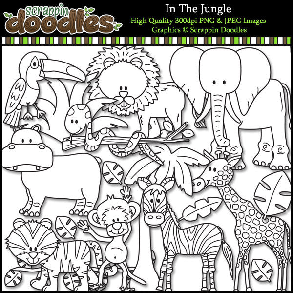 In The Jungle Clip Art