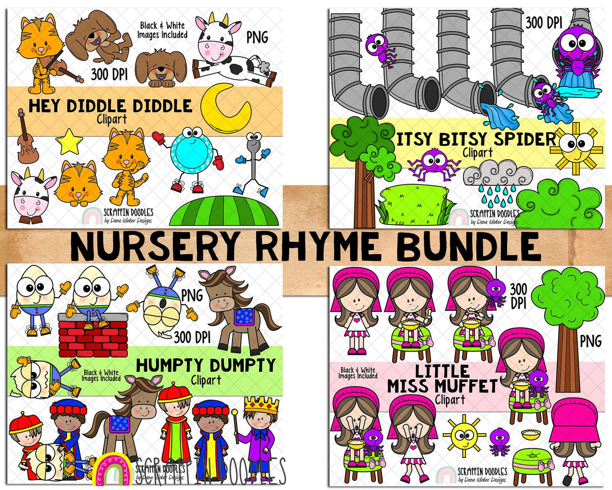 Nursery Rhyme ClipArt Bundle