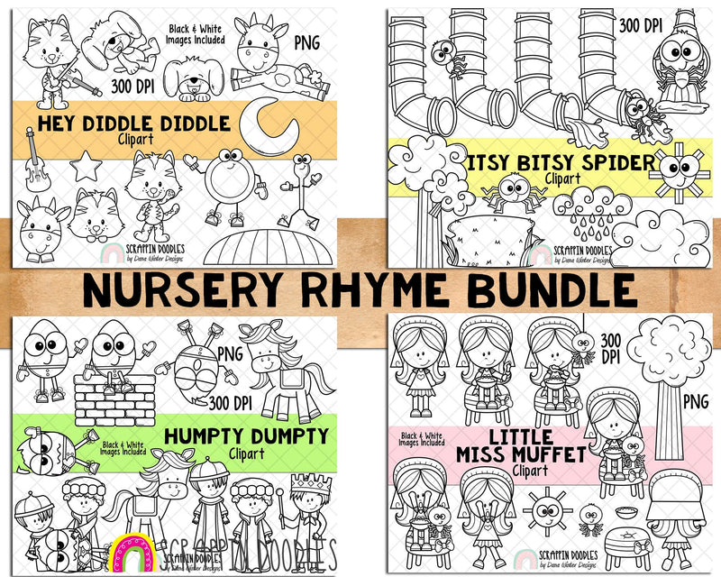 Nursery Rhyme ClipArt Bundle