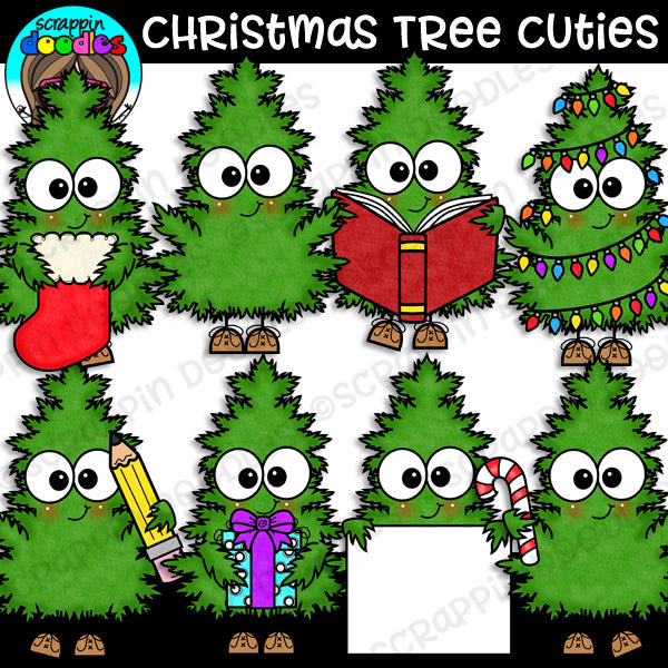 Christmas Tree Cuties Clipart