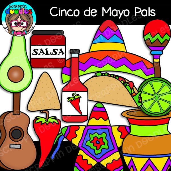 Cinco de Mayo Pals Clip Art