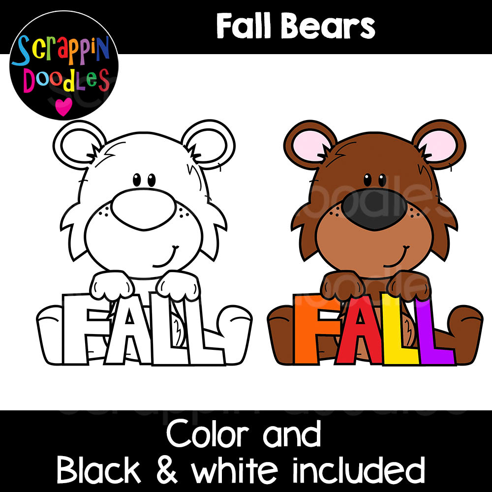 Fall Critters Clip Art Bundle