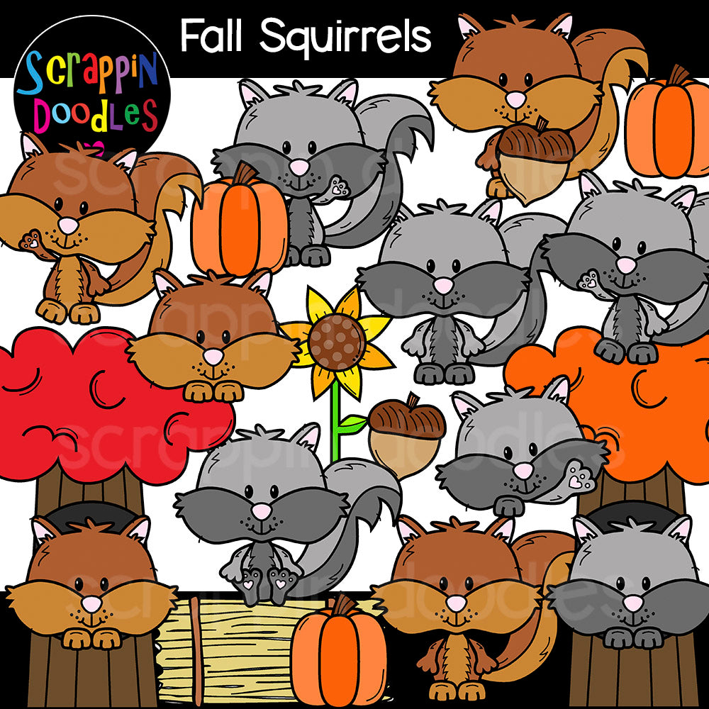 Fall Critters Clip Art Bundle