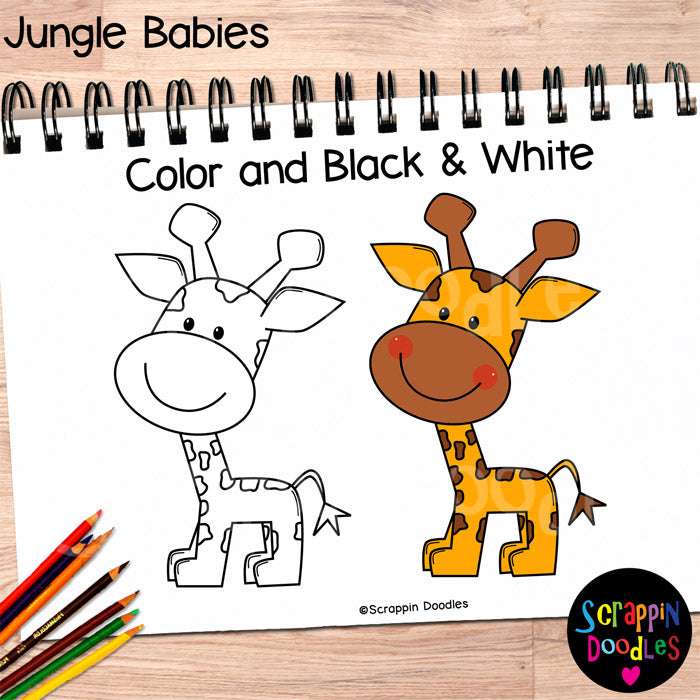 Jungle Babies Clip Art