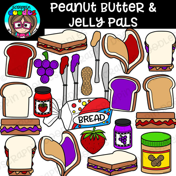 clip art sandwich peanut butter and jelly