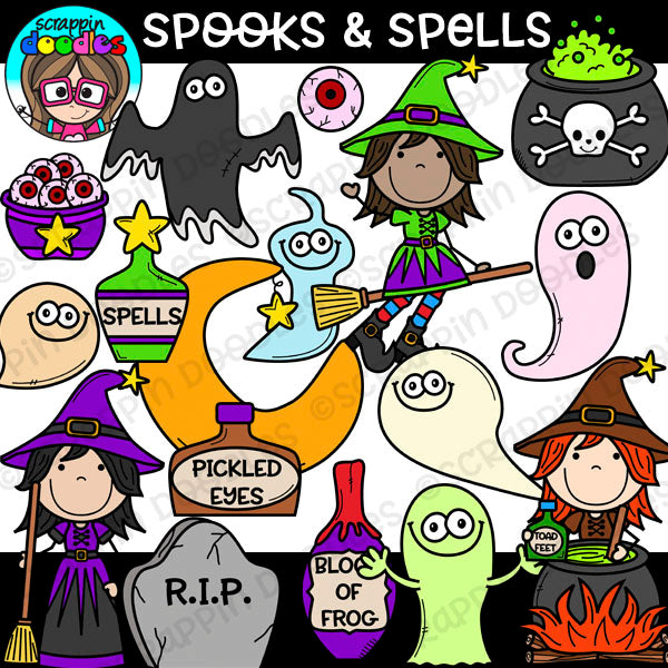 Halloween Cuties Clipart Bundle