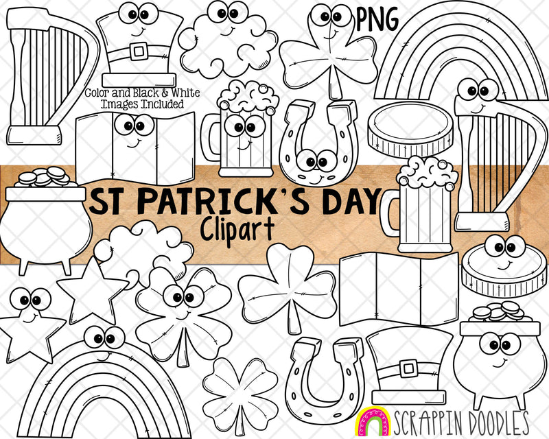 St. Patrick's Day ClipArt - St Patricks Day Pot of Gold - Irish