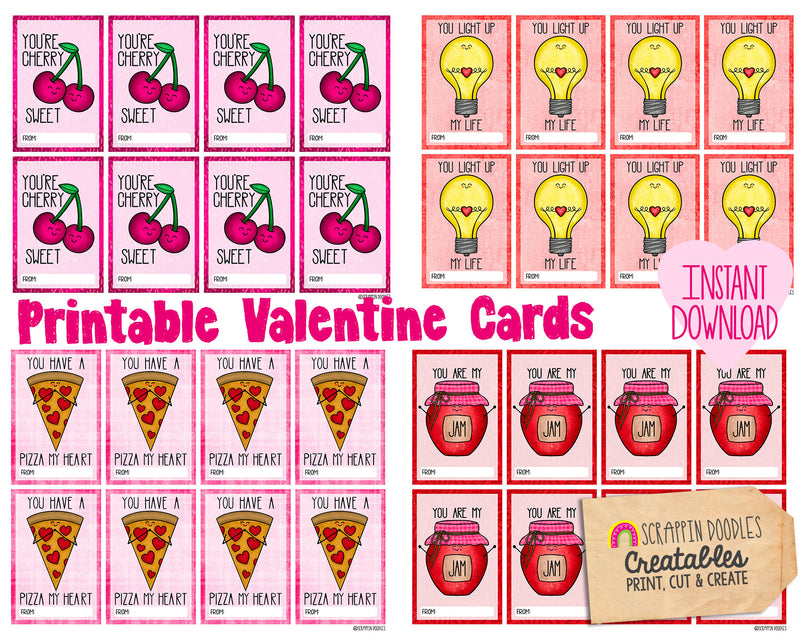 Valentine Cards for Kids. Valentines Day Cards. Kids Valentine
